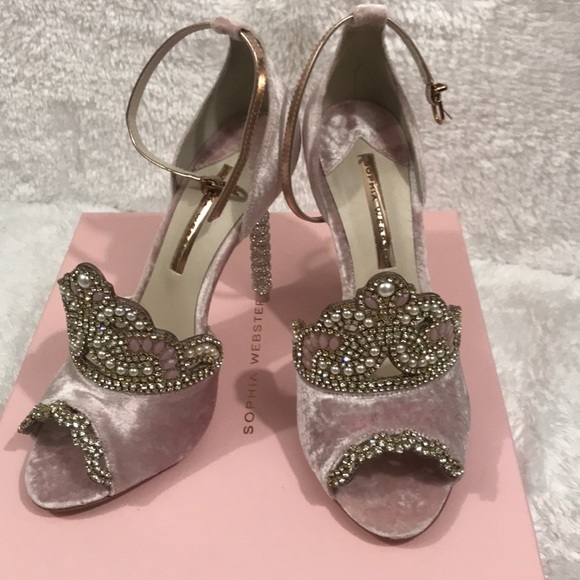 Sophia Webster ROYALTY velvet sandal embellished - Picture 5 of 6